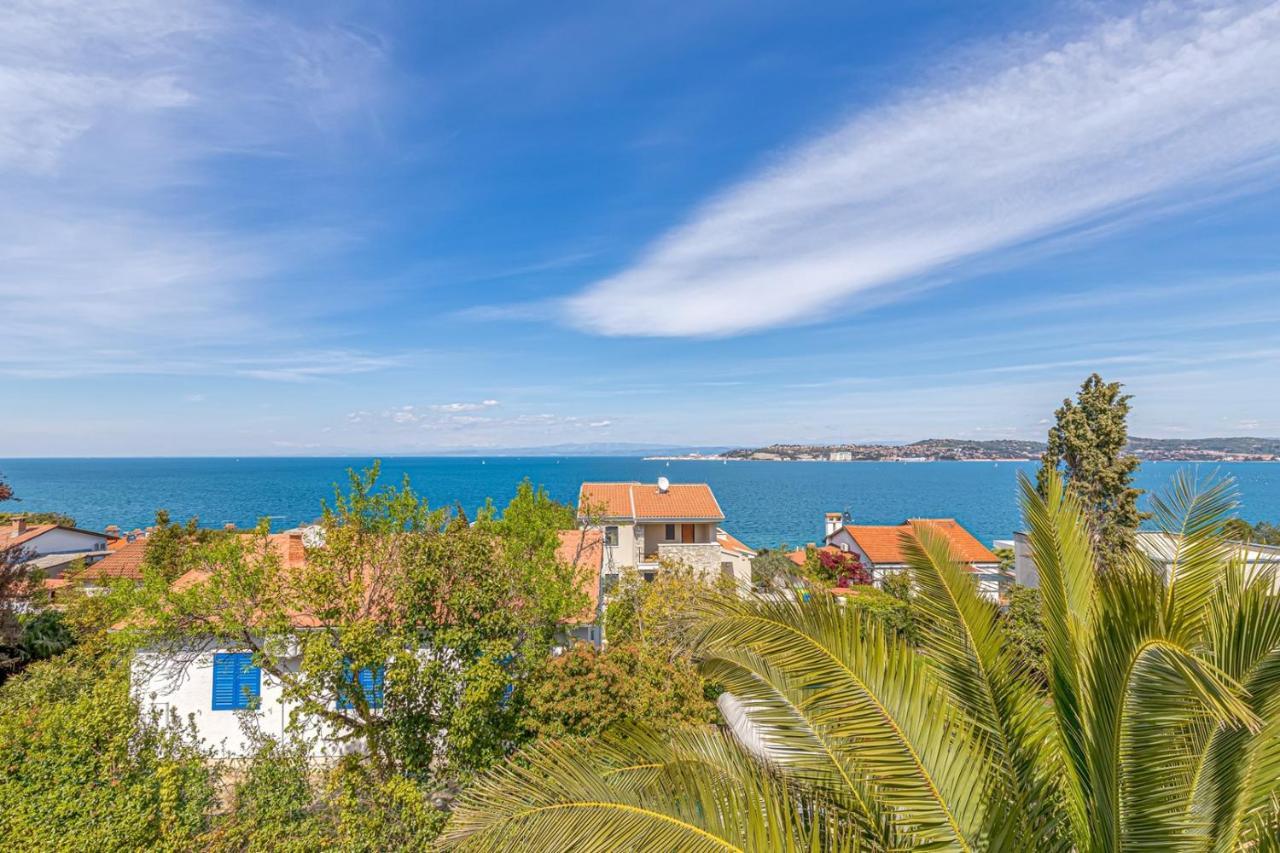 Villa Milena With Pool And Sea View Crveni Vrh Zewnętrze zdjęcie