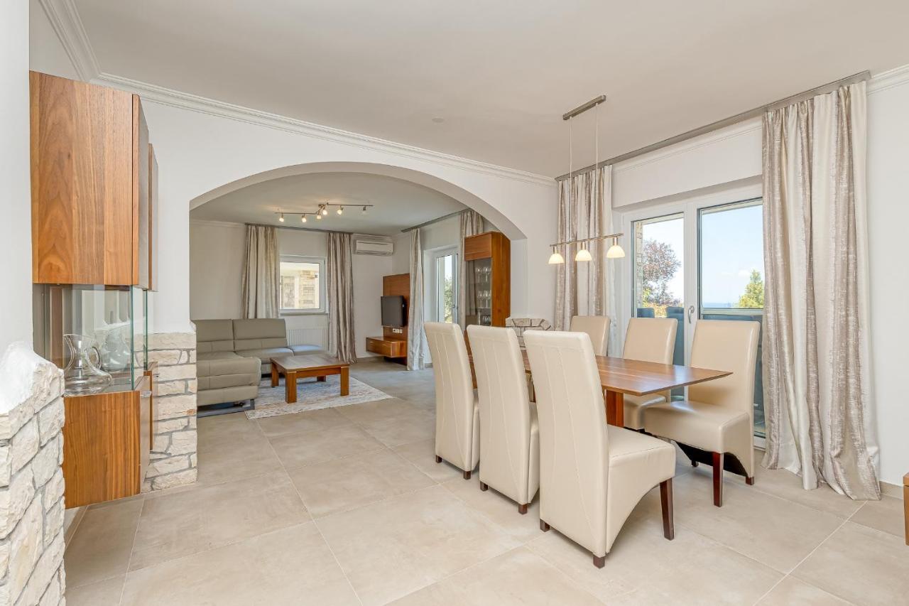 Villa Milena With Pool And Sea View Crveni Vrh Zewnętrze zdjęcie
